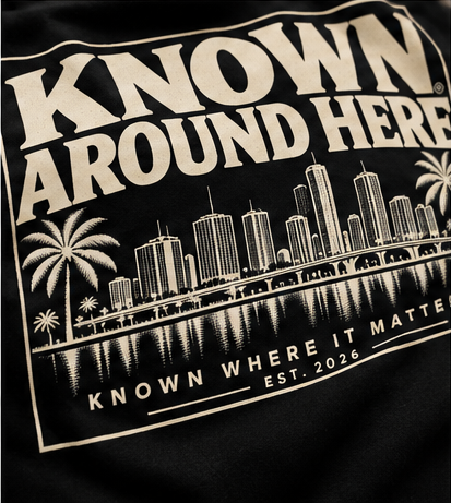 Known Around Here Skyline Tee – Black